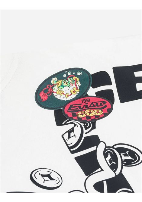 T-shirt con stampa EVISU | 2EAHTM6TS1121OFF WHITE